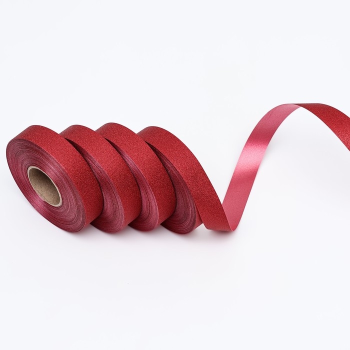 Лента Лента "ТИФФАНИ" для декора и подарков, красная, 2 см х 50 м