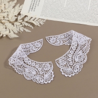 Воротник пришивной, гипюровый, 21 × 6 см, цвет белый Воротник пришивной, гипюровый, 21 × 6 см, цвет белый