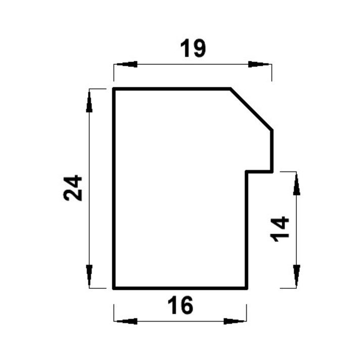 Фоторамка пластик Gallery 10х15 см, чёрный (пластиковый экран)