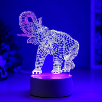 Светильник "Слон" LED RGB от сети RISALUX Светильник "Слон" LED RGB от сети RISALUX