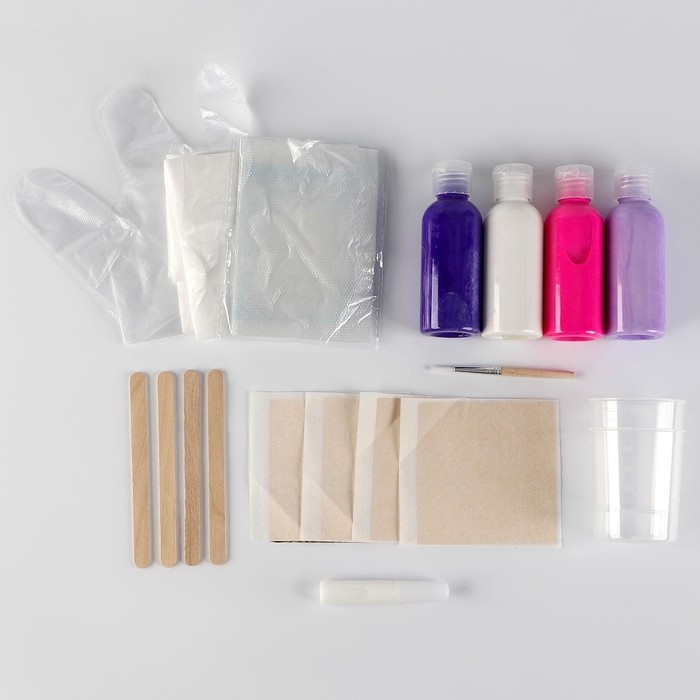 Набор для творчества. Флюид арт. Рисование акрилом на холсте с поталью &laquo;Розовое настроение&raquo;