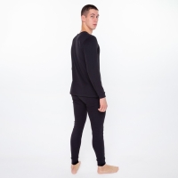 Термобельё (фуфайка,кальсоны) мужское НАЧЁС, цвет чёрный, размер 50