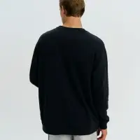 Свитшот оверсайз унисекс Omnifit, черный, размер XS/S