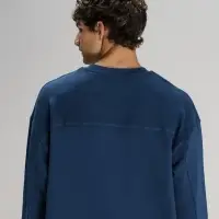 Свитшот оверсайз унисекс Vozduh, темно-синий, размер XL/XXL