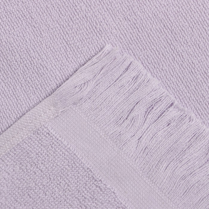Полотенце махровое Love Life Fringe"70х130 см, цвет светло-лавандовый, 100% хлопок, 380 гр/м2