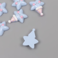 Декор для творчества пластик "Звездочка в колпаке" набор 6 ш 2,7х2,5х0,8 см Декор для творчества пластик "Звездочка в колпаке" набор 6 ш 2,7х2,5х0,8 см