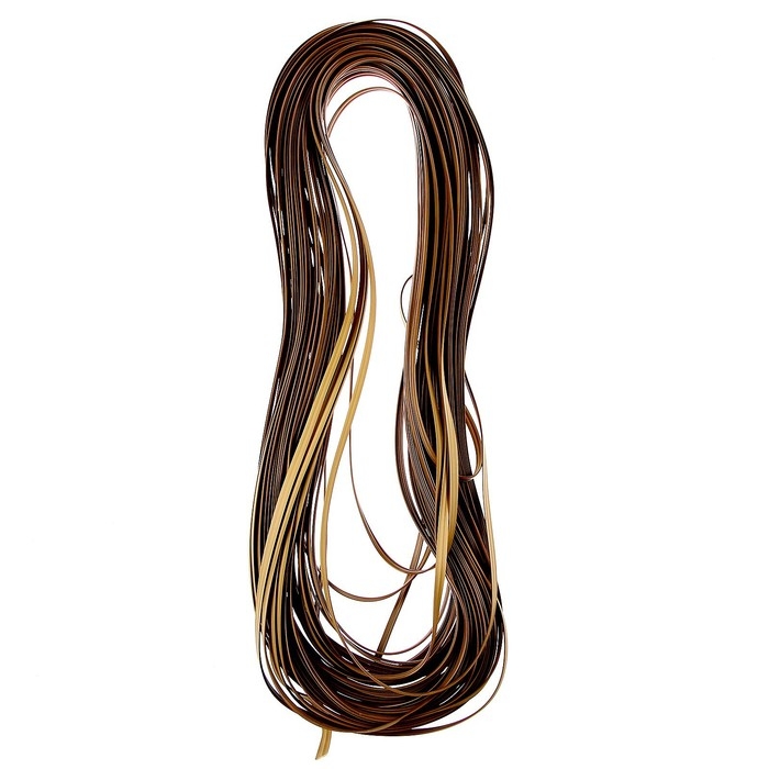 Ротанг для плетения искусственный, длина — 60 м, цвет охра Ротанг для плетения искусственный, длина — 60 м, цвет охра