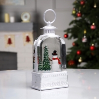 Светодиодная фигура «Фонарь со снеговиком» 10.7 × 20.5 × 6.2 см, пластик, батарейки ААх3 (не в комплекте), USB, свечение тёплое белое Светодиодная фигура «Фонарь со снеговиком» 10.7 × 20.5 × 6.2 см, пластик, батарейки ААх3 (не в комплекте), USB, свечение тёплое белое