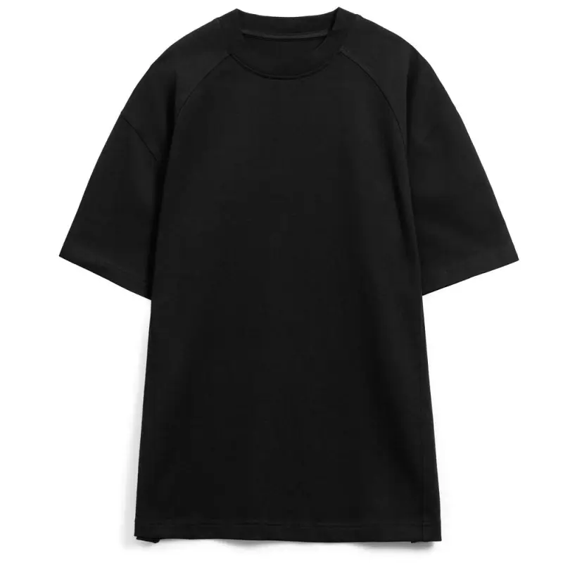 Футболка оверсайз унисекс Sideline, черная, размер XS/S