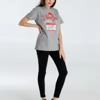 Футболка Hello! I Love You!, серый меланж, размер S Футболка Hello! I Love You!, серый меланж, размер S