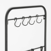 Система хранения универсальная, 3 корзины, 4 крючка, цвет чёрный Система хранения универсальная, 3 корзины, 4 крючка, цвет чёрный