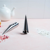 Набор форм для круассанов и трубочек Доляна, 6 шт, 11&times;3 см, цвет серебристый