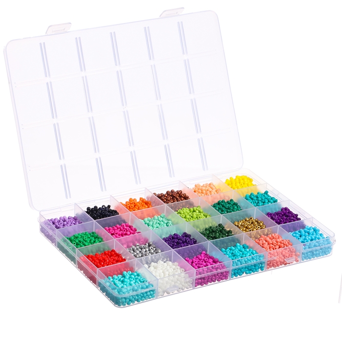 Набор для творчества «Создай своё украшение», бисер, 24 вида Набор для творчества «Создай своё украшение», бисер, 24 вида