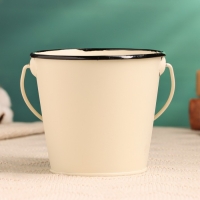 Кашпо "Ведерко Original" белое, 11х11х10см Кашпо "Ведерко Original" белое, 11х11х10см