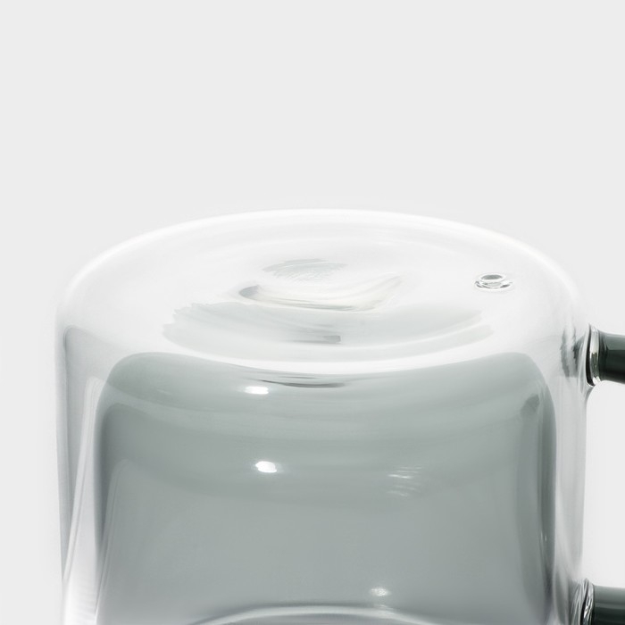 Кружка с двойными стенками Magistro «Дуо», 250 мл, 12×8,5×7,7 см Кружка с двойными стенками Magistro «Дуо», 250 мл, 12×8,5×7,7 см