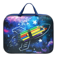 Папка с ручками текстильная А4, 350 х 270 х 70 мм, Calligrata "Космос" Папка с ручками текстильная А4, 350 х 270 х 70 мм, Calligrata "Космос"