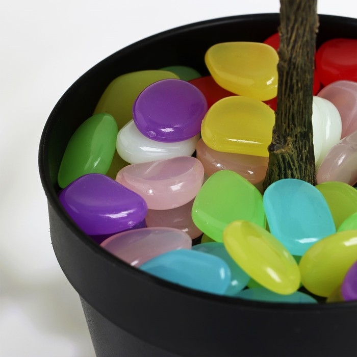 Светящийся декор Светящийся декор "Галька" микс, 300гр / 2-3см