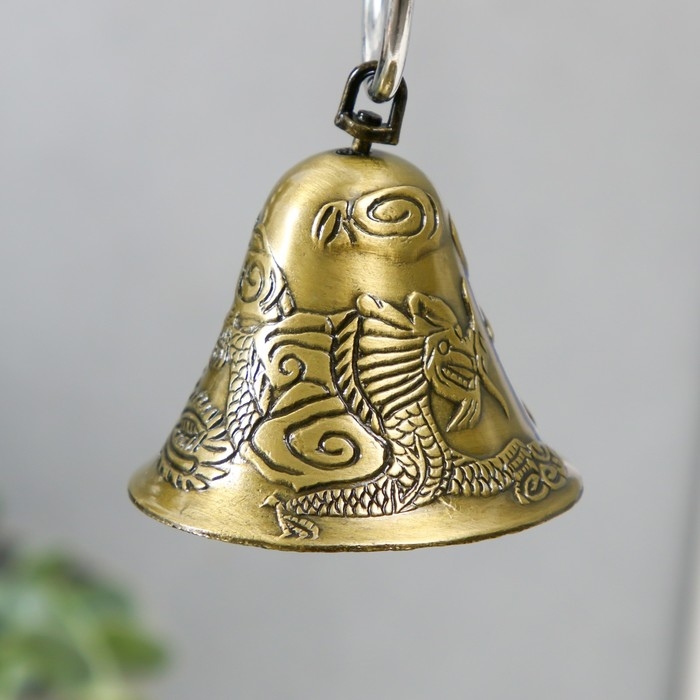 Колокольчик бронза Колокольчик бронза "Дракон и Феникс" d=6 см