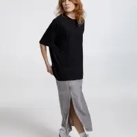 Футболка оверсайз унисекс Lavinia, черная, размер XS/S