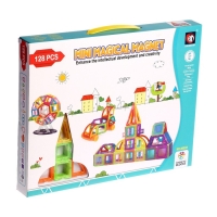 Конструктор магнитный &laquo;Мини магический магнит&raquo;, 128 деталей