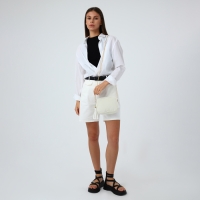 Сумка кросс-боди на молнии, цвет бежевый