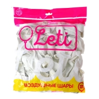 Шар латексный 10", пастель, набор 100 шт., цвет белый Шар латексный 10", пастель, набор 100 шт., цвет белый