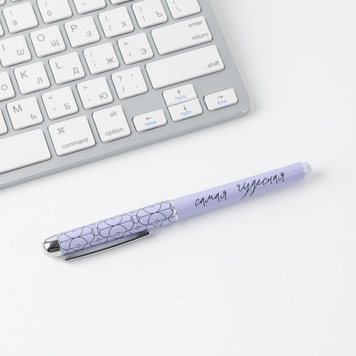 Ручка шариковая пластиковая в открытке &laquo;С 8 марта&raquo; синяя паста,1,0 мм