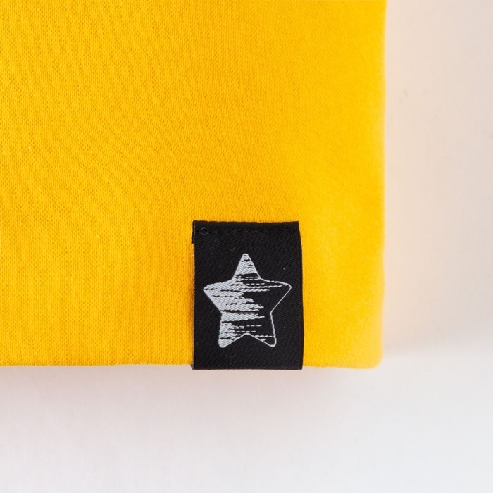 Шапка двухслойная детская, цвет горчица, размер 50-54