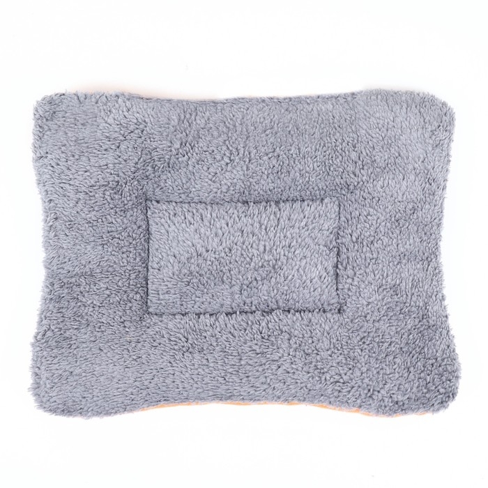 Матрас для животных, двухсторонний, 50 х 40 см, оранжевый/сиреневый