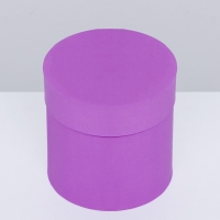 Шляпная коробка сирень, 13 х 13 см