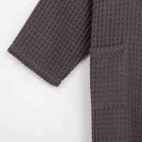 Халат вафельный мужской удлиненный Этель "Boho" размер 58-60, цвет светло-серый, 100% хлопок, 290 г/м2 Халат вафельный мужской удлиненный Этель "Boho" размер 58-60, цвет светло-серый, 100% хлопок, 290 г/м2