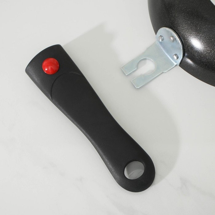 Сковорода Forever, d=18 см, съёмная ручка, антипригарное покрытие, цвет черный Сковорода Forever, d=18 см, съёмная ручка, антипригарное покрытие, цвет черный