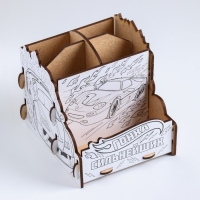 Органайзер-раскраска для канцтоваров "Номер один" машина, 13x13x12 см. Органайзер-раскраска для канцтоваров "Номер один" машина, 13x13x12 см.