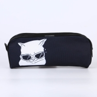 Пенал школьный текстильный &laquo;1 сентября: Дай списать&raquo; Кот, 20 х 8 х 4 см