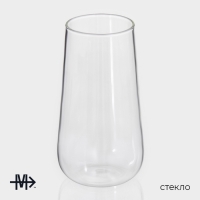 Стаканы &laquo;Нолан&raquo;, 500 мл, 8&times;15 см, набор 2 шт, стекло, прозрачные