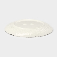 Тарелка десертная керамическая &laquo;Воздушность&raquo;, d=20,5 см, цвет белый