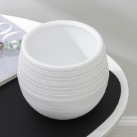 Горшок для цветов с поддоном &laquo;Дуэт&raquo;, 1.5 л, пластиковый, белый