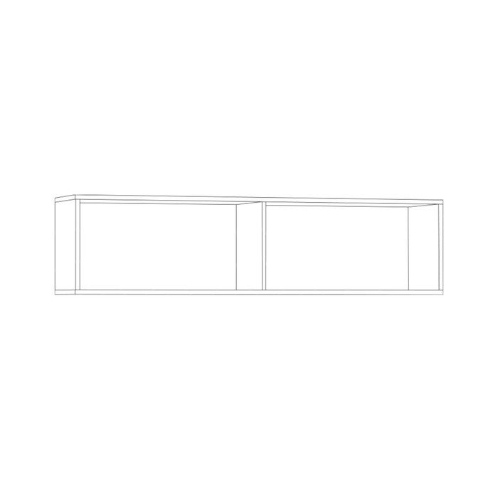 Шкаф навесной Ливерпуль, 1400х314х350, Ясень ваниль