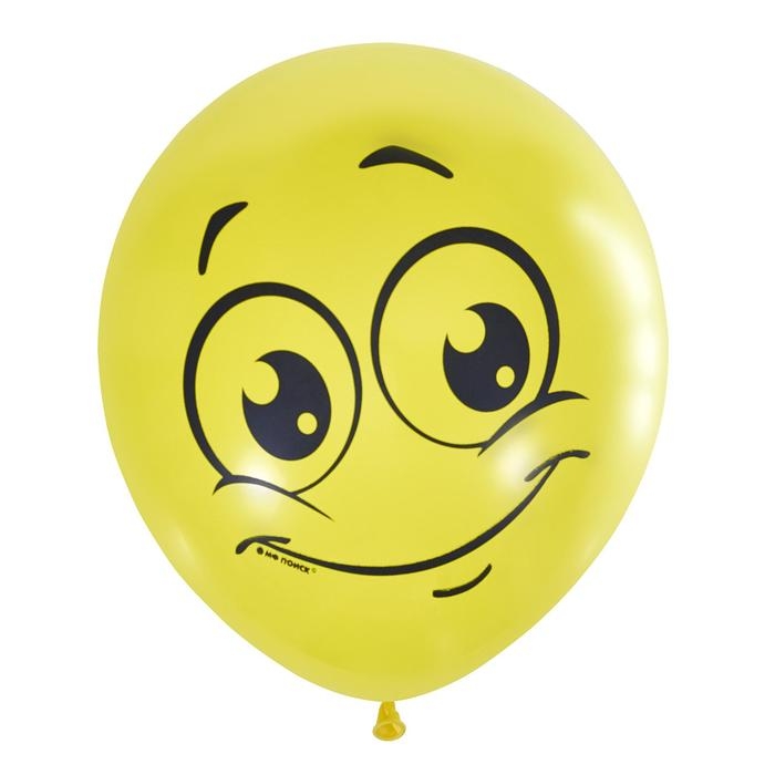 Набор шаров 12" &laquo;Улыбки&raquo;, пастель, 1-сторонний, набор 5 шт.