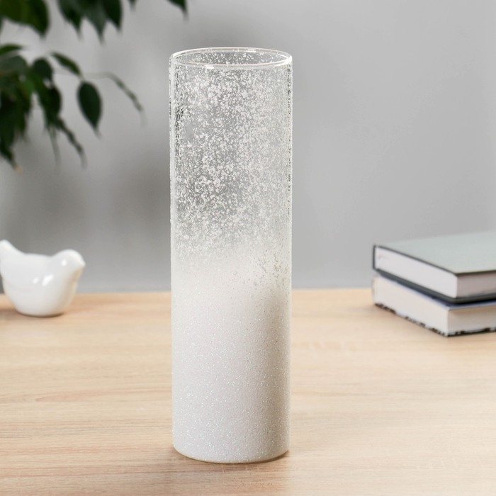 Ваза Ваза "Иней" белый h=26.5см d=7.5см