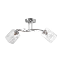 Люстра потолочная "Мари" 2х40Вт Е27 Цвет: Серебро Люстра потолочная "Мари" 2х40Вт Е27 Цвет: Серебро