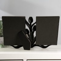 Фоторамка пластик на 2 фото 10х15 см "Тюльпаны" тёмное серебро 20х31 см Фоторамка пластик на 2 фото 10х15 см "Тюльпаны" тёмное серебро 20х31 см