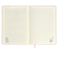 Ежедневник недатированный А5, 164 листа ESCALADA, твёрдый переплёт с поролоном, искусственная кожа "Лайка", стёганая строчка, кремовый офсет 70 г/м&sup2;, розовый