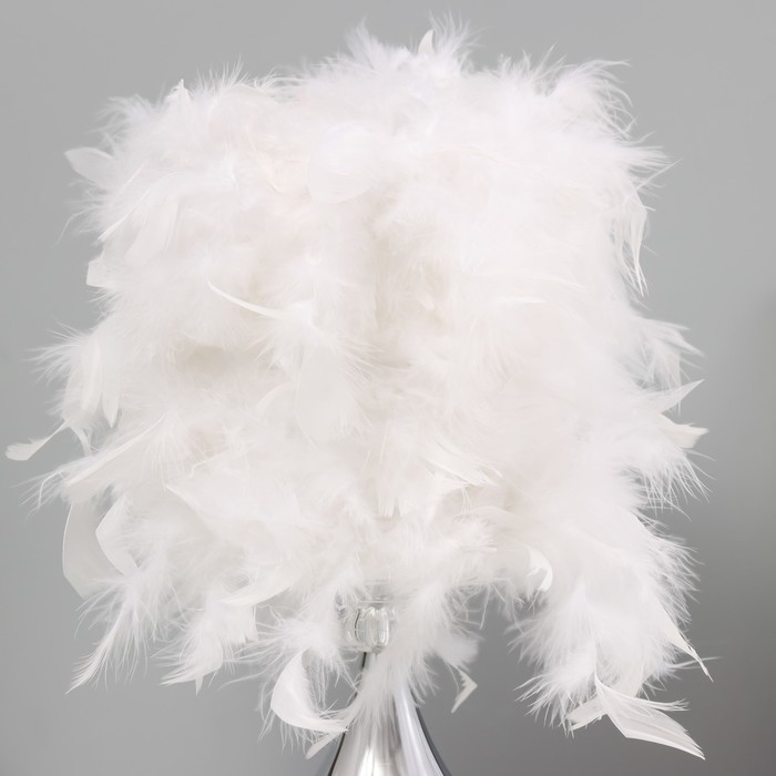 Настольная лампа с подсветкой "Гламур" E27 40Вт хром 26х26х37см RISALUX