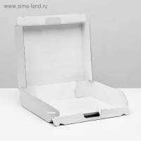 Коробка универсальная с ручкой, белая, 34,5 х 8 х 27 см