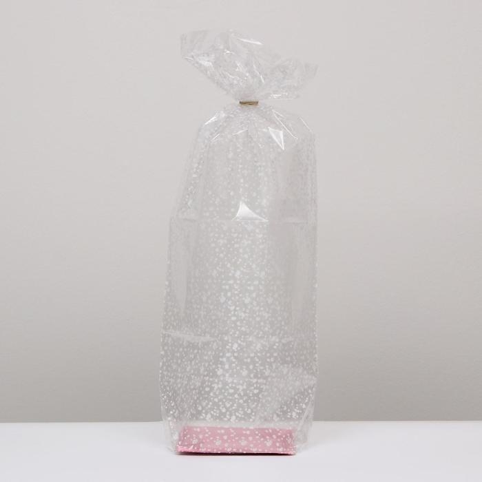 Пакет Пакет "Подарочный", с жестким дном, МИКС, 14 х 14 х 45 см