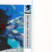 Алмазная мозаика на новый год с частичным заполнением на холсте &laquo;Змея&raquo;, 30 х 40 см, новогодний набор для творчества, символ года 2025