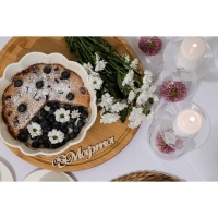 Блюдо фарфоровое для запекания Magistro «Флора», d=20 см, цвет белый Блюдо фарфоровое для запекания Magistro «Флора», d=20 см, цвет белый