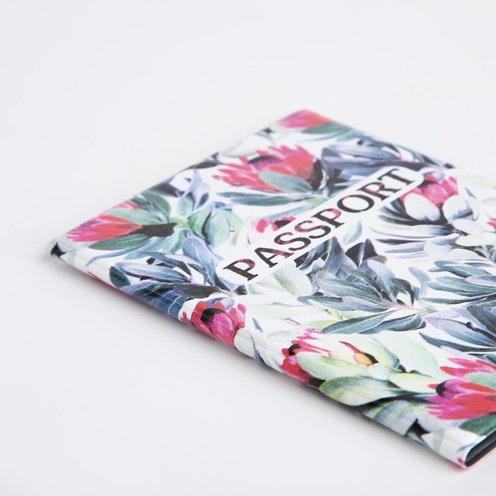 Обложка для паспорта, цвет белый/разноцветный