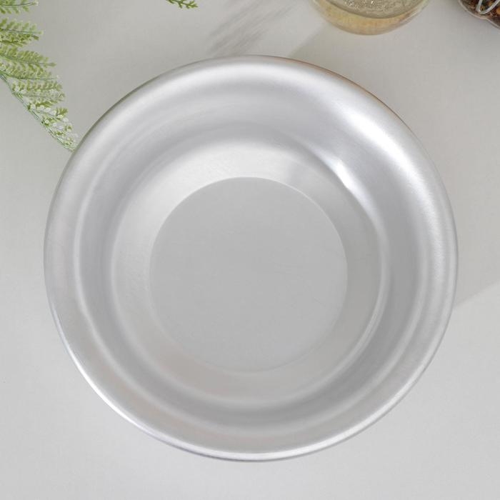 Миска круглая алюминиевая, 1 л, d=20 см